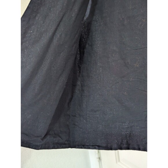 VTG Passports Pier 1 Imports Embroidered Vest Black Peacock Mirror Tiles Medium - Picture 6 of 7